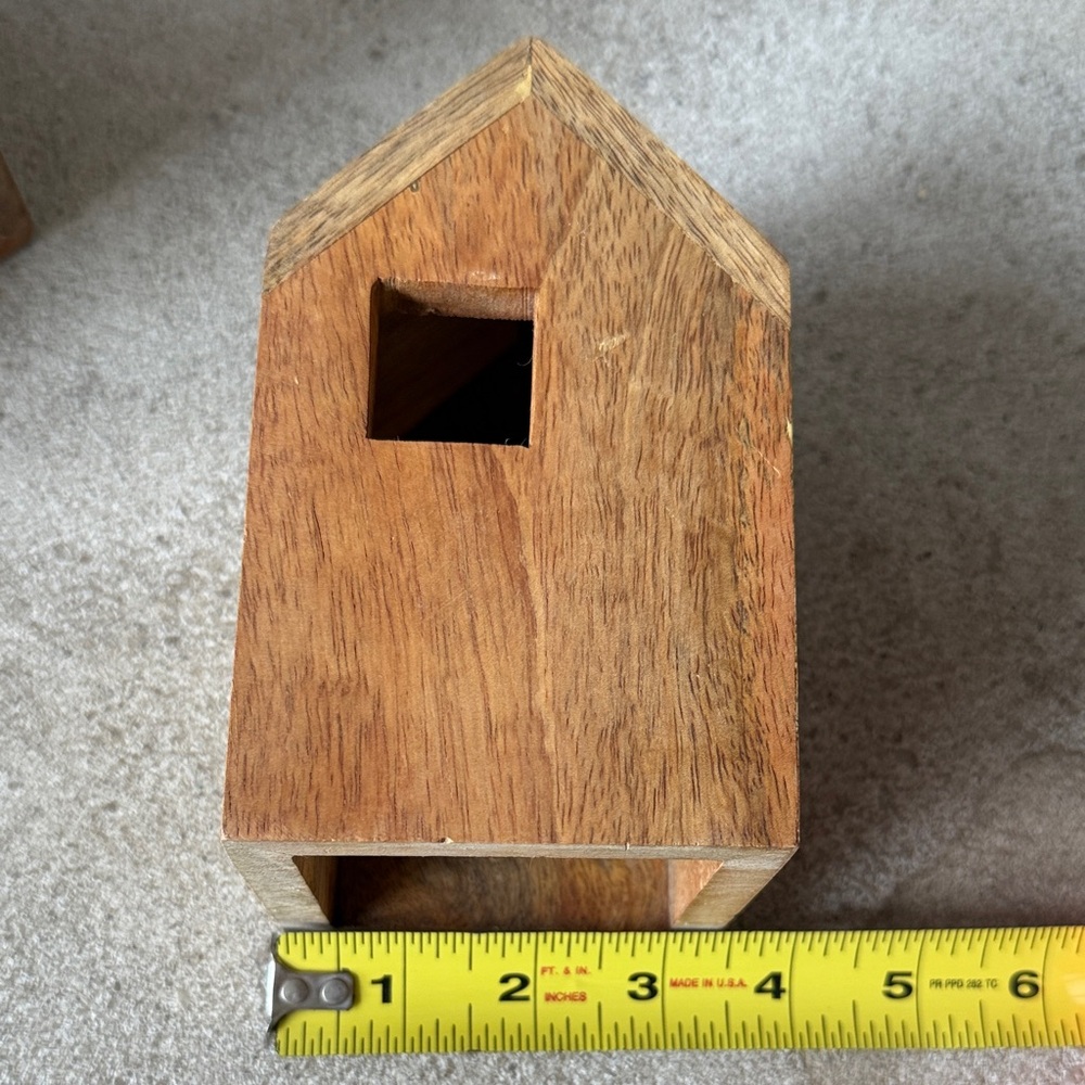 Hearth & Hand Wooden House Decor Set - Natural Brown - Picture 4 of 6